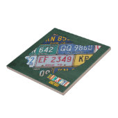 Carreau de céramique V2 de carte de plaque (Côté)