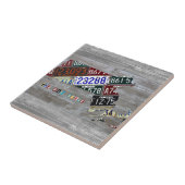 Carreau de céramique V3 de carte de plaque (Côté)