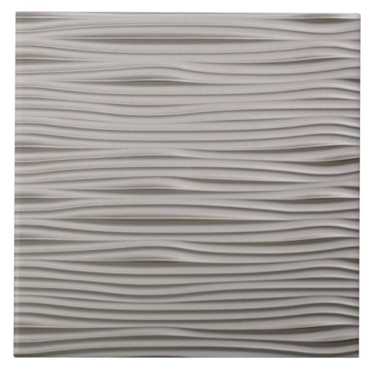 Carreau de céramique - Vagues d'argent (Devant)