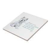 Carreau de céramique Westie Wisdom (Côté)