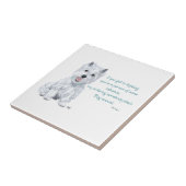 Carreau de céramique Westie Wisdom (Côté)