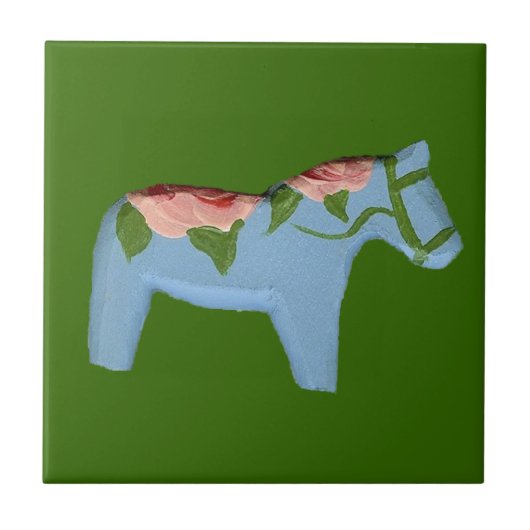 Carreau de cheval bleu clair (Devant)