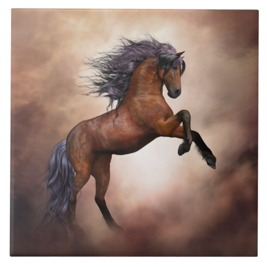 carreau de cheval cabré (Devant)