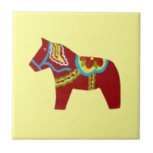 Carreau de cheval Dala rouge