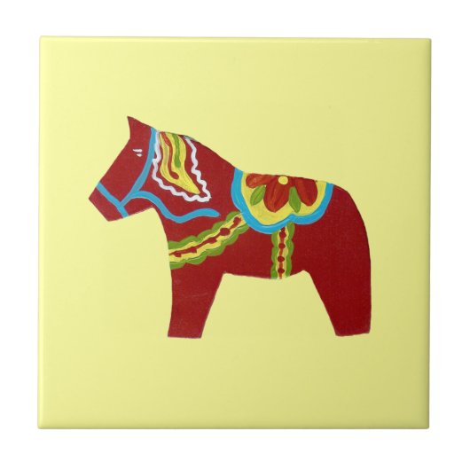 Carreau de cheval Dala rouge (Devant)