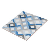 carreau de chevrons bleus (Côté)