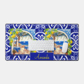 Carreau de Citron de Majolique Bleue Sicilienne (Clavier et souris)