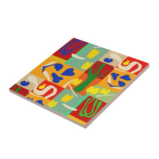 Carreau de collage inspiré de Matisse (Côté)