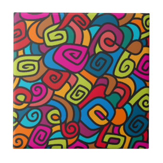 Carreau de conception Tourbillonnant couleur gras