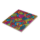 Carreau de conception Tourbillonnant couleur gras (Côté)