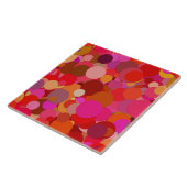 carreau de confettis à point rouge (Côté)