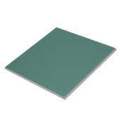 Carreau de couleur sauge foncé sarcelle uni minima (Côté)