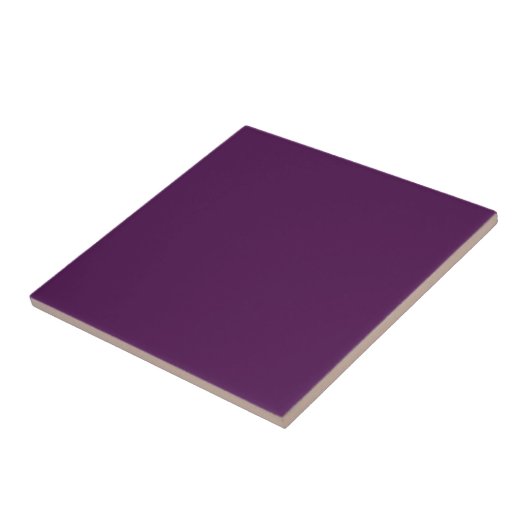 Carreau de couleur solide violet profond (Côté)