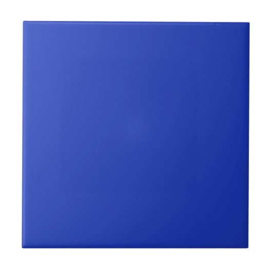 Carreau de couleur unie bleu perse (Devant)