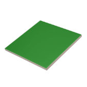 Carreau de couleur vert forêt Rétro Bright (Côté)