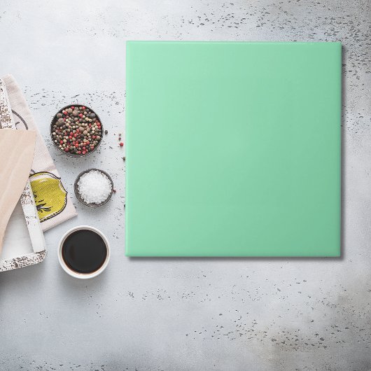 Carreau de couleur vert menthe Seafoam