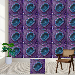 Carreau de cristal de géode Amethyst