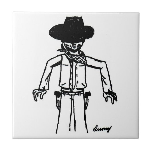 Carreau de croquis Cowboy (Devant)