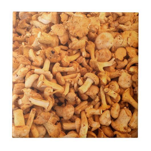 Carreau De délicieux champignons jaunes (Devant)