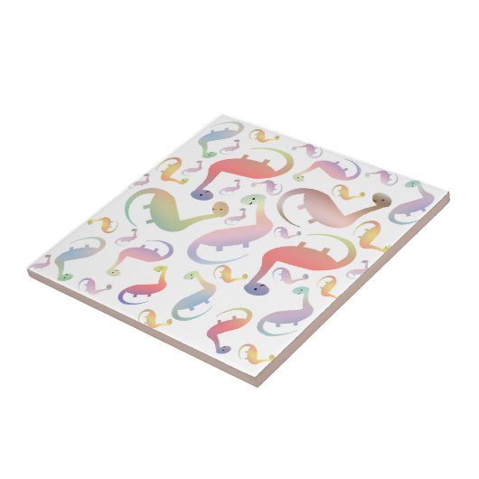Carreau de dinosaure pour enfants adorable (Côté)