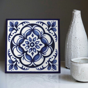 Carreau de dosseret de cuisine en bleu Delft holla
