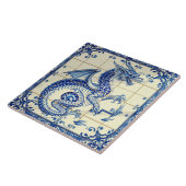 carreau de dragon serpent saphir (Côté)