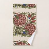 Carreau de fleur d'œillet Art antique rustique De (Serviette à main)