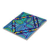 Carreau de fleur Mola indien Kuna (Côté)