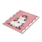 Carreau De Gâteau De Mariage De Date Et Nom Person (Côté)