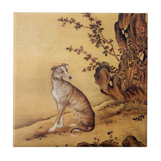 Carreau ~ de Giuseppe Castiglione de ~ de ~Greyhound de (Devant)