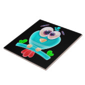 Carreau de groove funky oiseau (Côté)