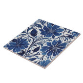 carreau de jardin à fleur d'indigo (Côté)