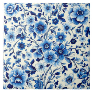 carreau de jardin botanique indigo