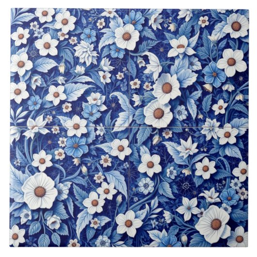 carreau de jardin de fleurs sauvages (Devant)