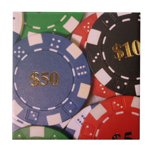 Carreau de jetons de poker (Devant)