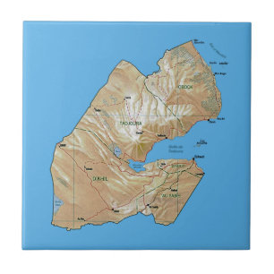 Carreau de la carte de Djibouti