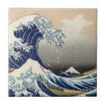 Carreau "De la grande copie vague" du c.1930 original de<br><div class="desc">" De la grande copie vague" du c.1930 original de Hokusai (inconnu d'artiste)</div>