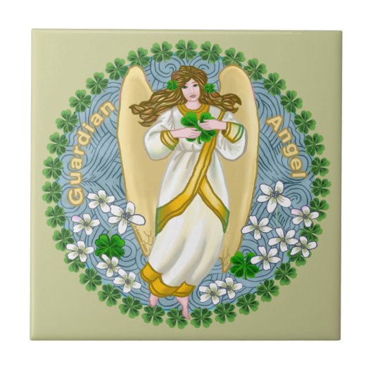 Carreau de l'ange du trèfle irlandais (Devant)