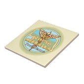 Carreau de l'infirmière du Nebraska Caduceus (Côté)