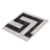 Carreau ~ de méandre noir et blanc (Côté)