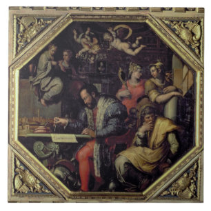 Carreau De Medici (1519-74) de Cosimo I prévoyant les