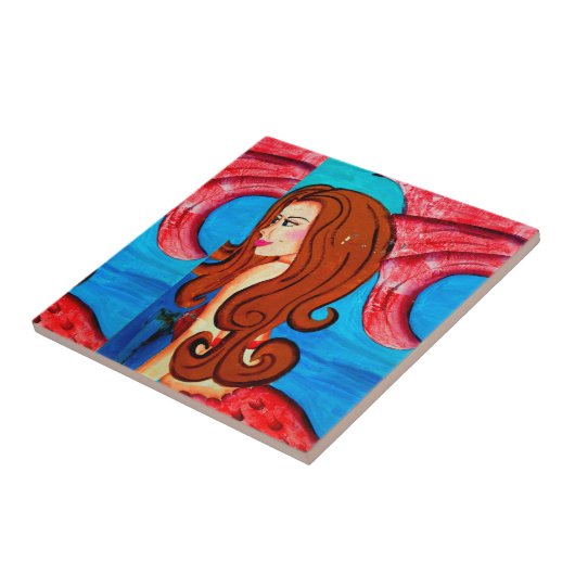 carreau de mermaid roux (Côté)