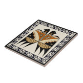 Carreau de Mimbres Indian Twin Quail Birds (Côté)