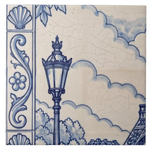 Carreau de mosaïque azulejo de Paris 3 sur 6 milie