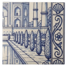 Carreau de mosaïque murale Taj Mahal Azulejo 4 sur