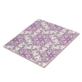 carreau de motif de fleur médiéval (Côté)