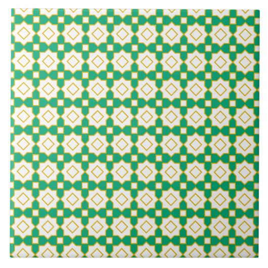 carreau de motif géométrique islamique (Devant)