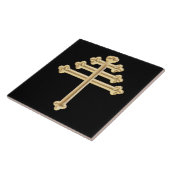 Carreau de mur Croix d'or de l'Église maronite (Côté)