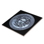 Carreau de mur Méduse argenté (Côté)