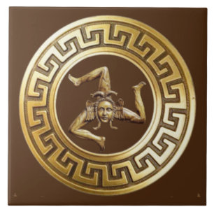 Carreau de mur Sicilia Trinacria